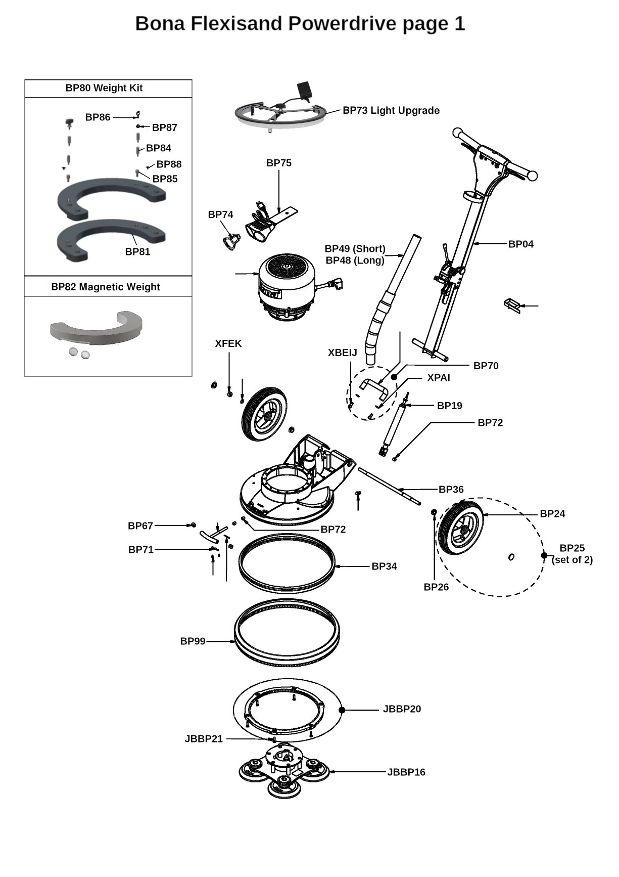 Bona Power Drive Parts