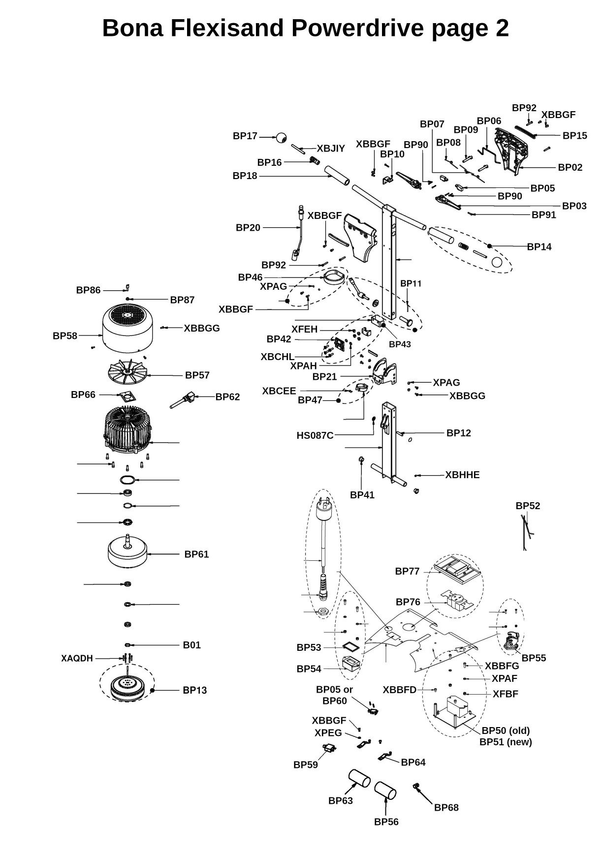 Bona Power Drive Parts