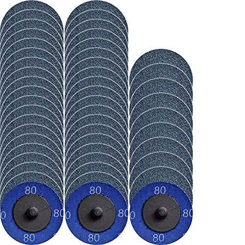 BHA 2-Inch Zirconia Quick Change Sanding Discs - 60 Grit, 25 Pack For Die Grinders & Auto Body Work