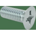 Metric screw, flat, 6 x 16