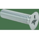 Metric screw, flat, 6 x 25
