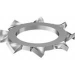 Met. Washer, tooth lock, 6